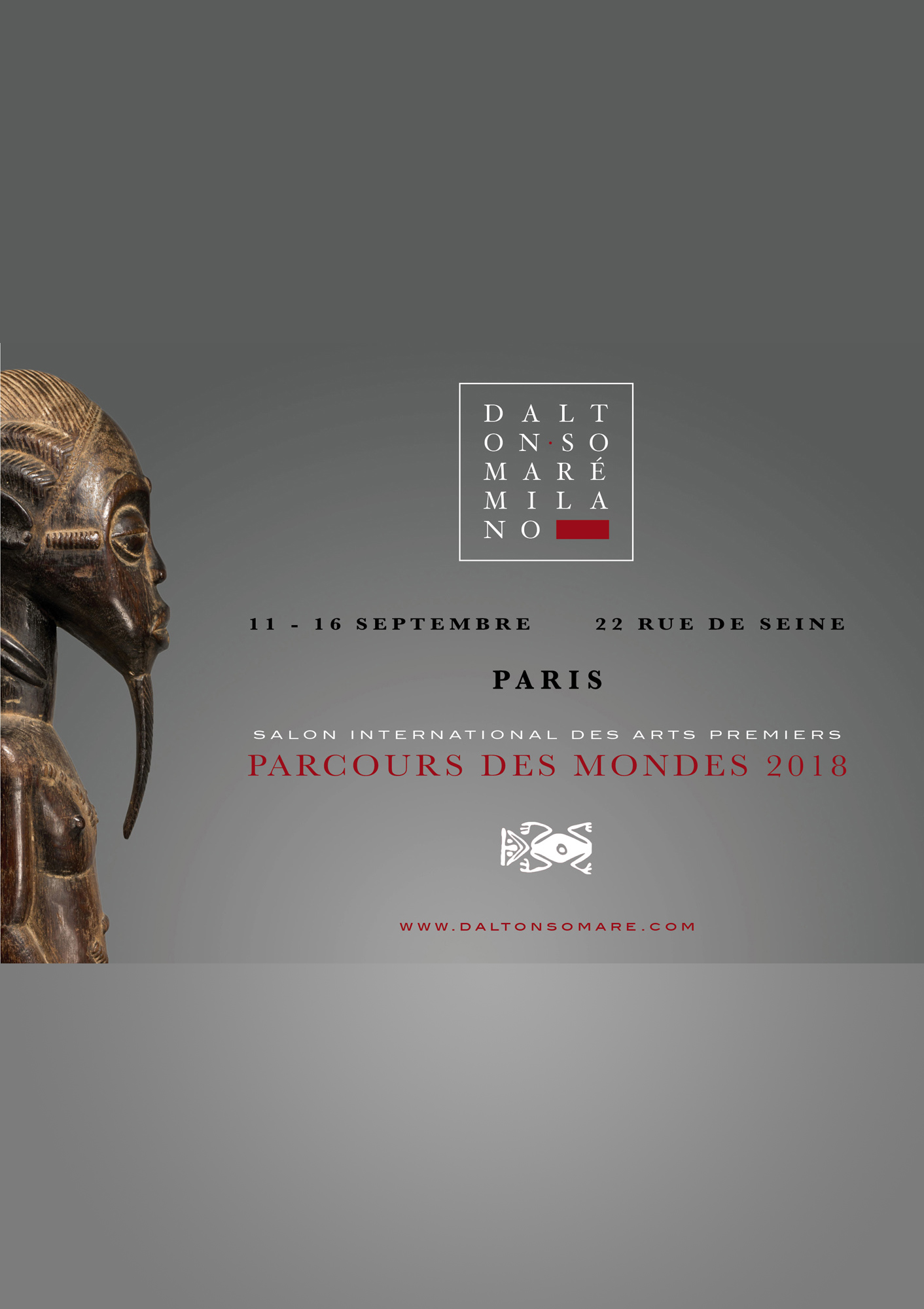 Invito Parcours des Mondes 2018 - Dalton Somare - Arte primitiva Africana e Arte Classica Orientale - Statue in Legno e pietra