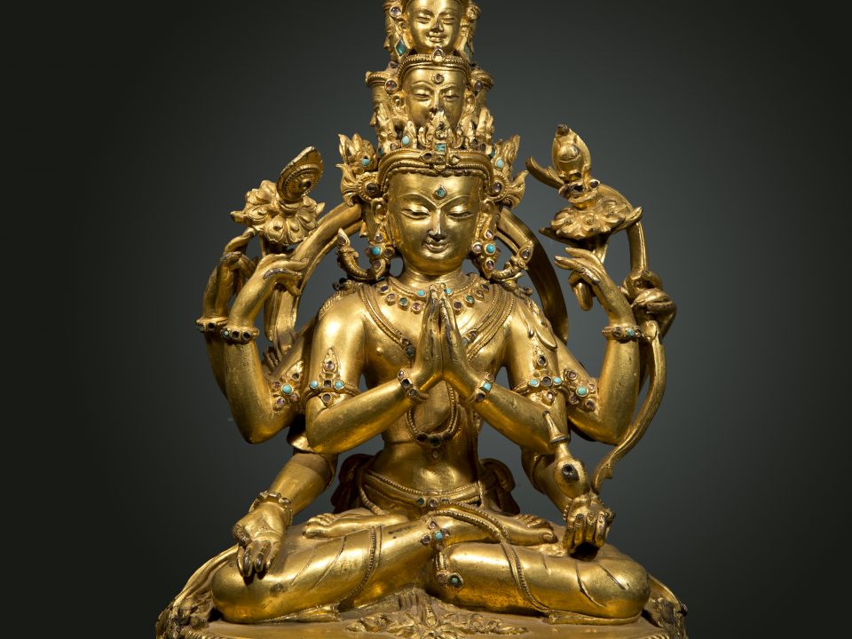 Avalokiteshwara Bodhisattva Tibet 15th cent. 28 cm