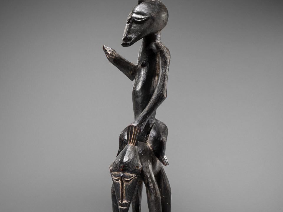 Image of a Horse Rider Ligbi Senufo Ivory Coast Wood 36.5 cm