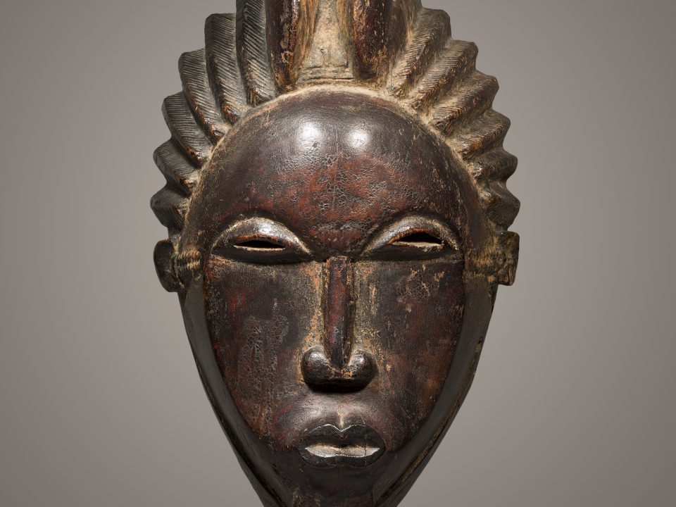 Mask, Baule Ndoma, Wood 31 cm