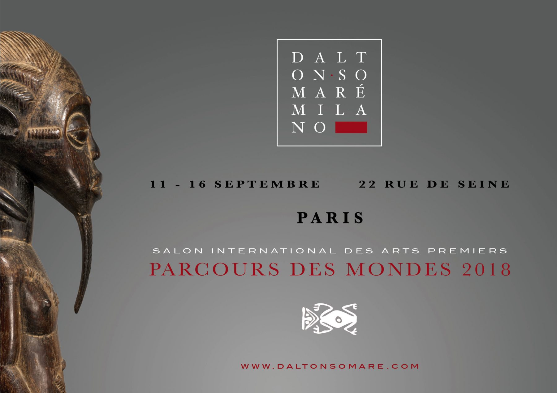 Invito - Save the Date - Parcours des Mondes 2018 Invito Parcours des Mondes 2018 - Dalton Somare - Arte primitiva Africana e Arte Classica Orientale - Statue in Legno e pietra
