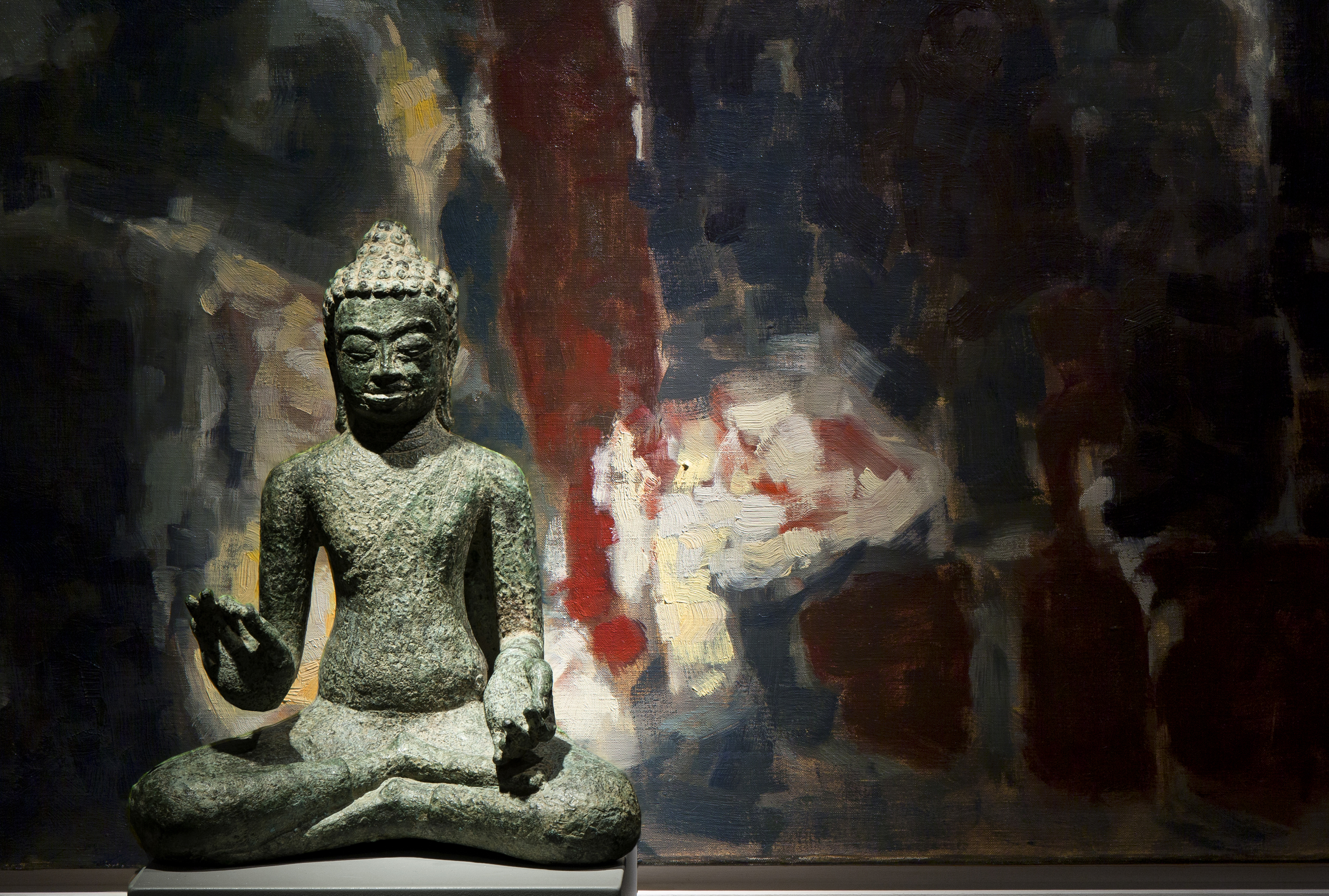 Synthesis and Abstraction - Khmer sculptures and landscapes by Paul Kallos