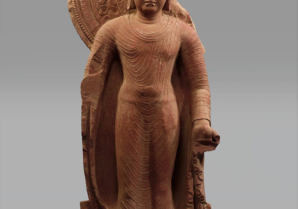 Immagine del Buddha, Uttar Pradesh, India, fine V secolo, arenaria, Metropolitan Museum of Art, New York