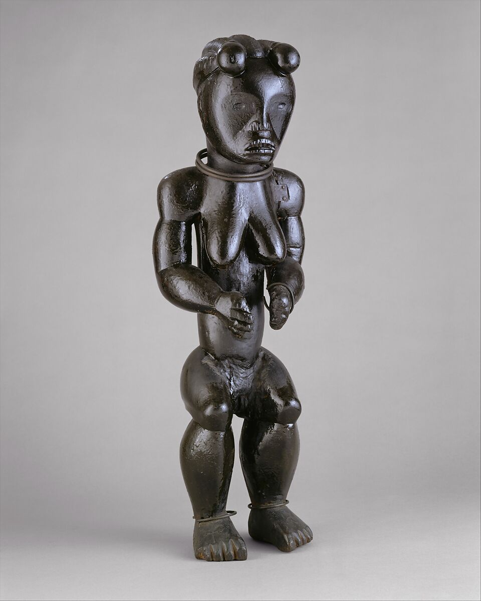 Figura guardiana Fang byeri, reliquiario del Gabon, Arte Africana antica, Metropolitan Museum of Art, New York