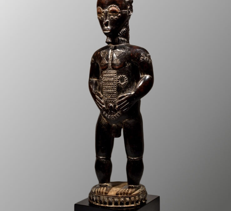Figura Blolo bian Baule della Costa d’Avorio, Arte Africana, Dalton Somaré Milano