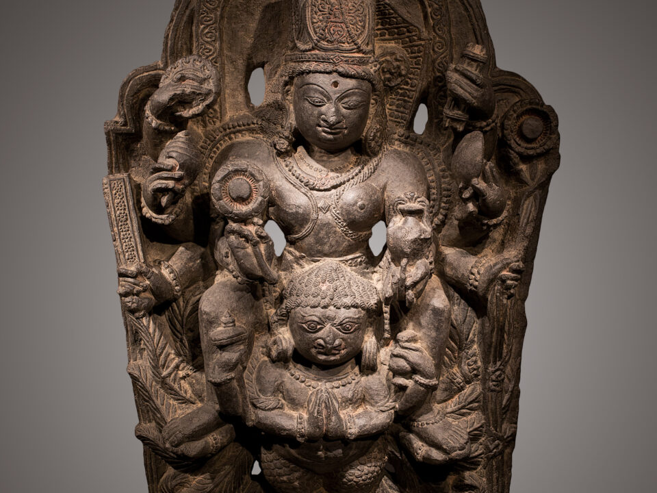 Image of Lakshmi Naraiana, Kashmir, 11th century, schist, Dalton Somare Milano