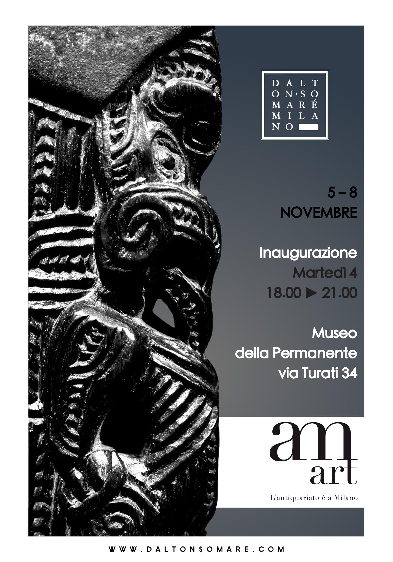 Locandina Dalton Somaré per AMART Milano 2026, dal 5 all’8 novembre al Museo della Permanente