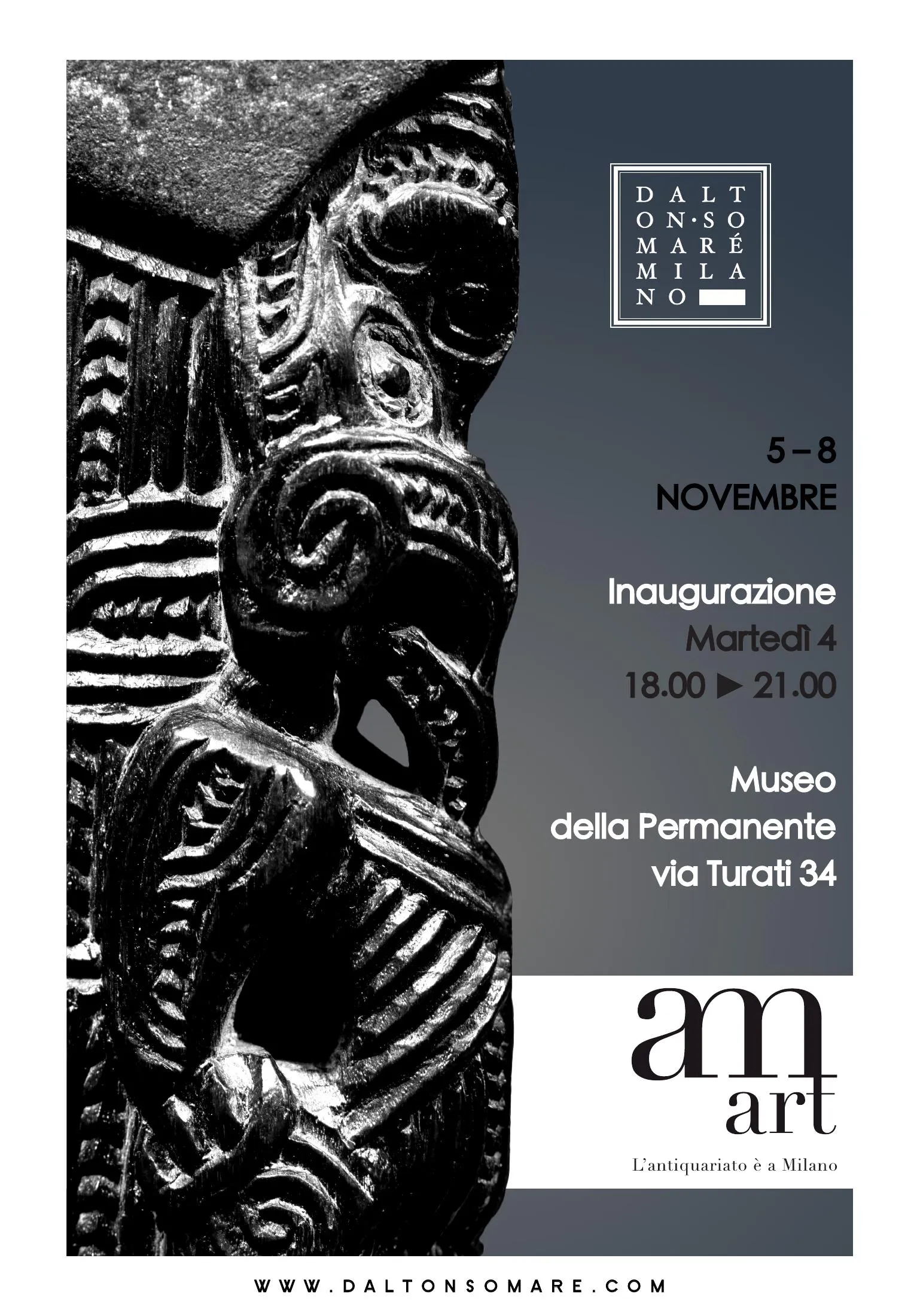 Dalton Somaré at AMART Milan 2026 – poster Dalton Somaré poster for AMART Milan 2026, 5–8 November at the Museo della Permanente